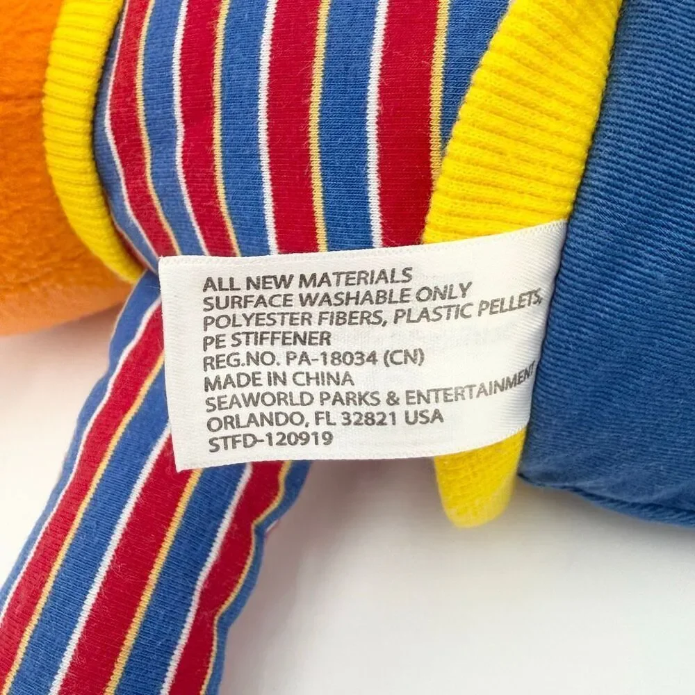 Sesame Street Plush Ernie SeaWorld Busch Gardens Souvenir Stuffed Animal 13”